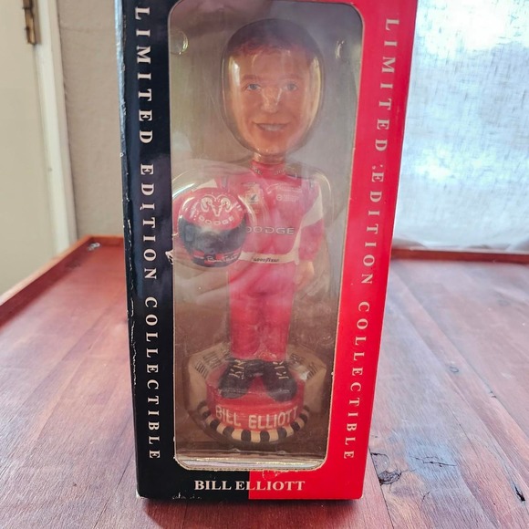 Bill Elliott Legends of the Track NASCAR Auto Car Racing Bobblehead Limited - Picture 2 of 4